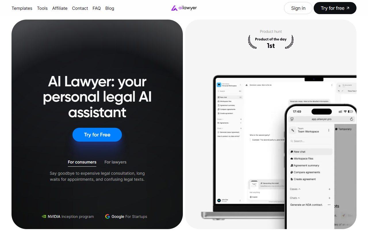 AI Lawyer preview