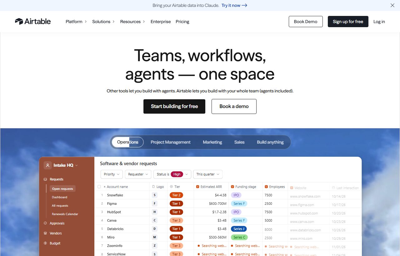 Airtable website
