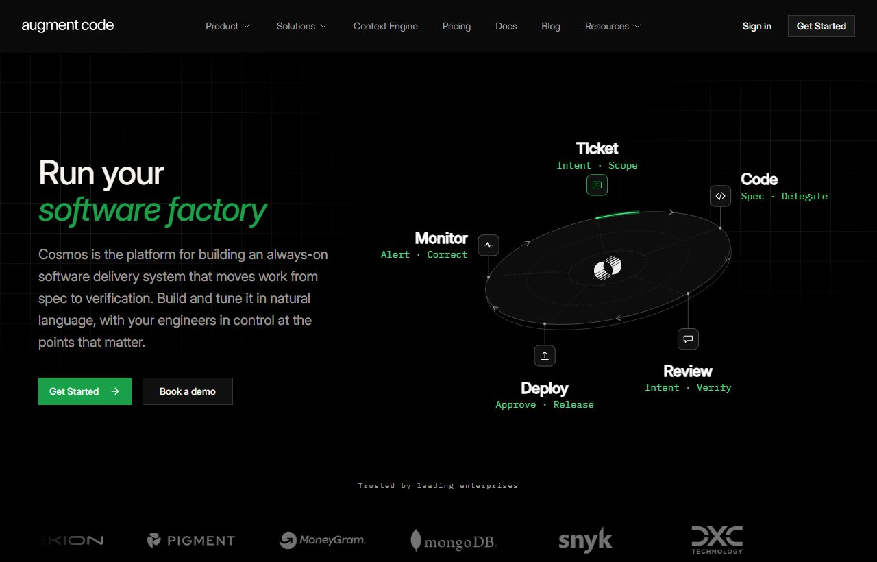 Augment Code website