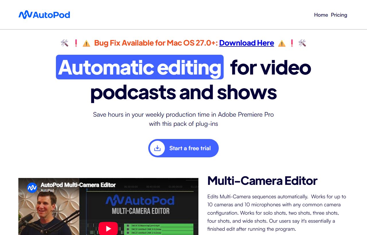 Autopod website