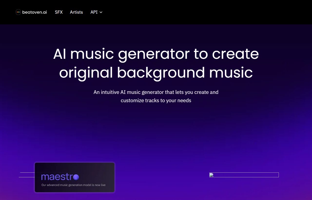 Beatoven AI preview