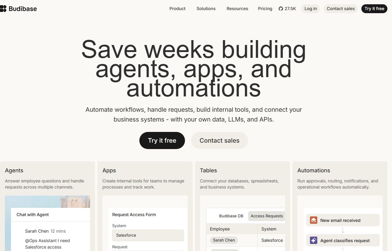 Budibase website