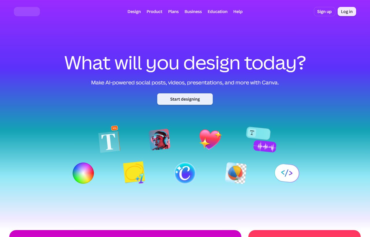 Canva AI website