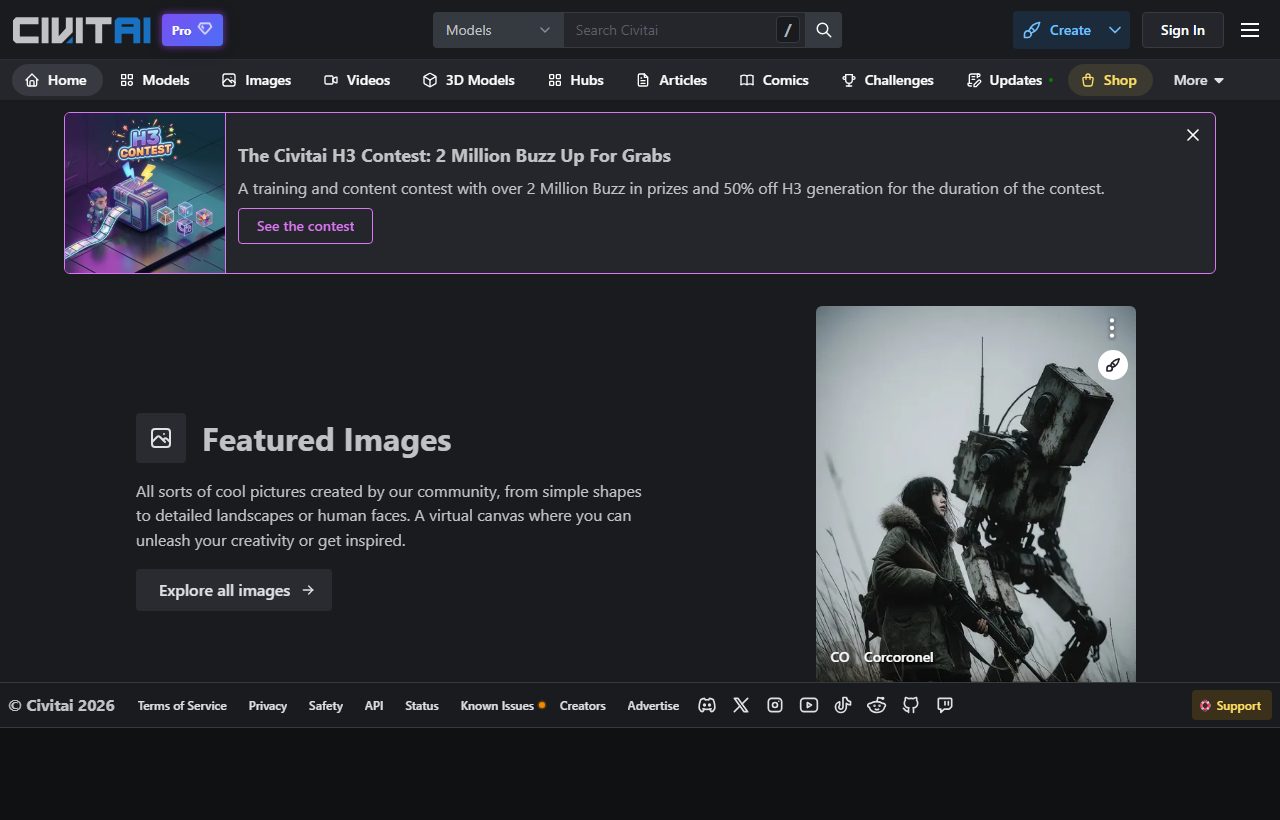 Civitai website