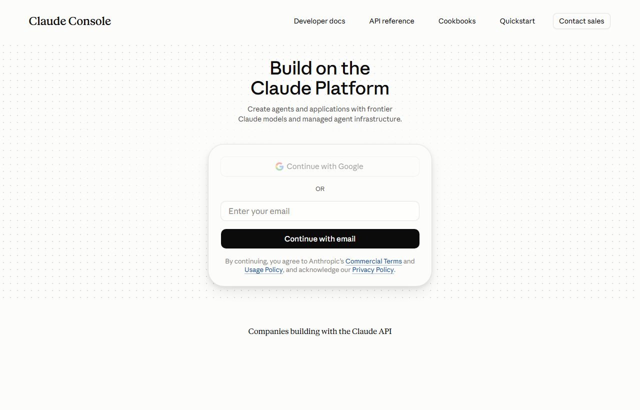 Claude Platform website