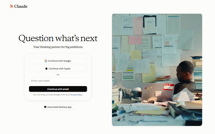 Claude website