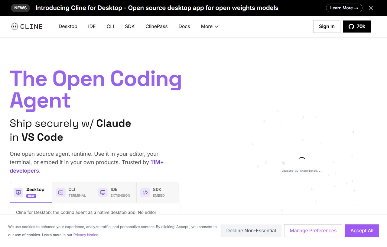 Cline website