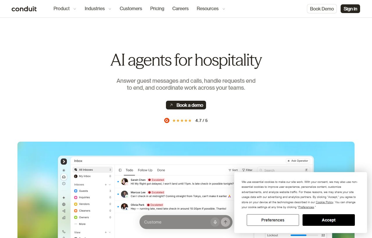 Conduit AI website