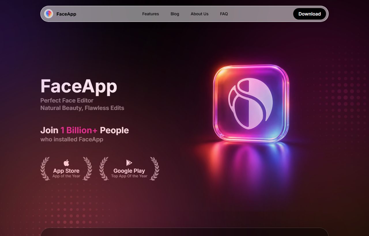 FaceApp website