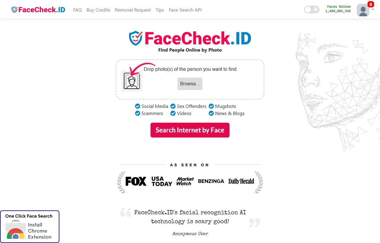 FaceCheck.ID preview