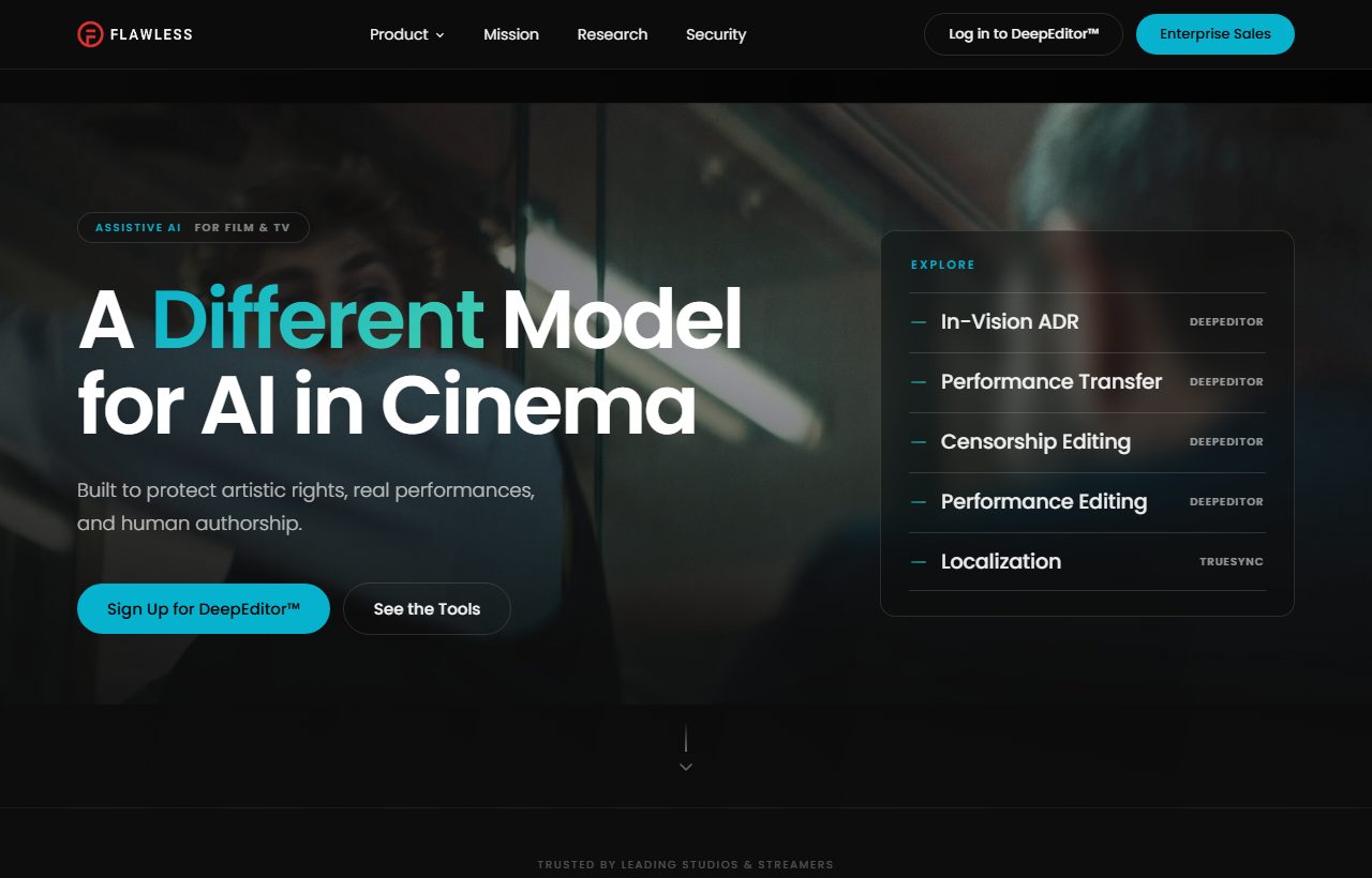 Flawless AI website