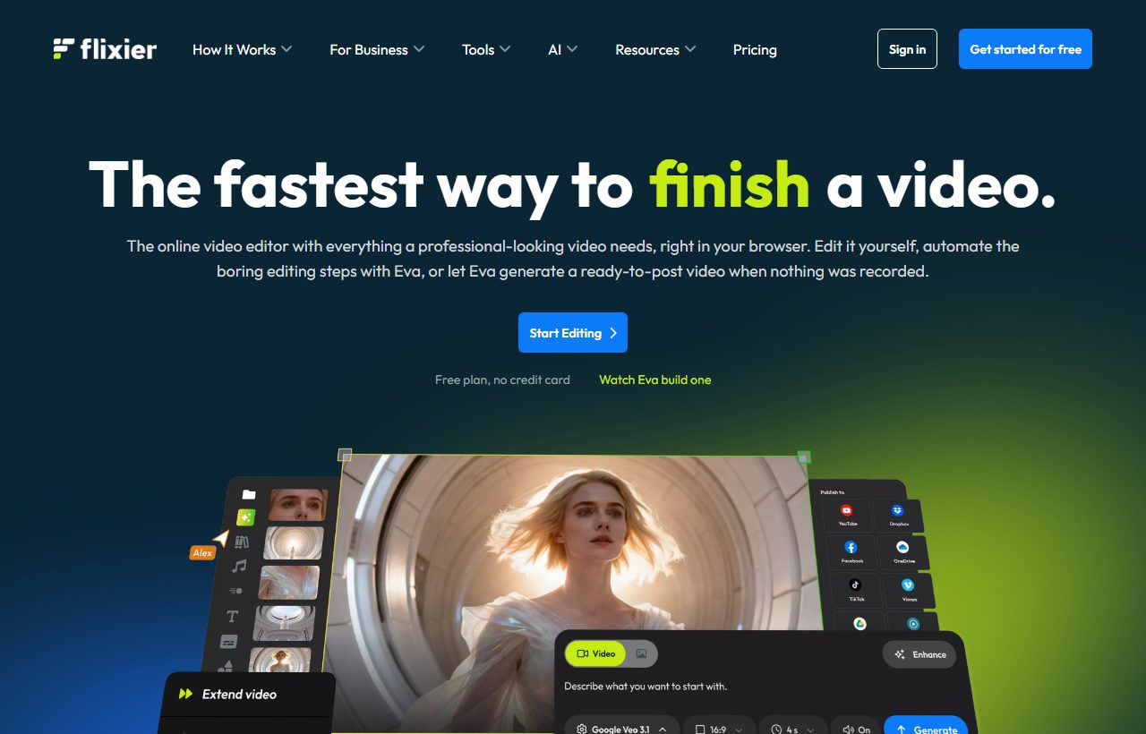 Flixier preview