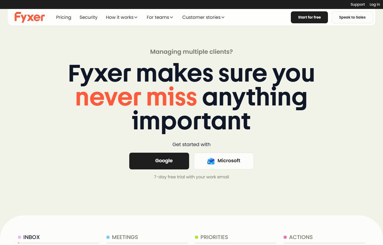 Fyxer AI preview