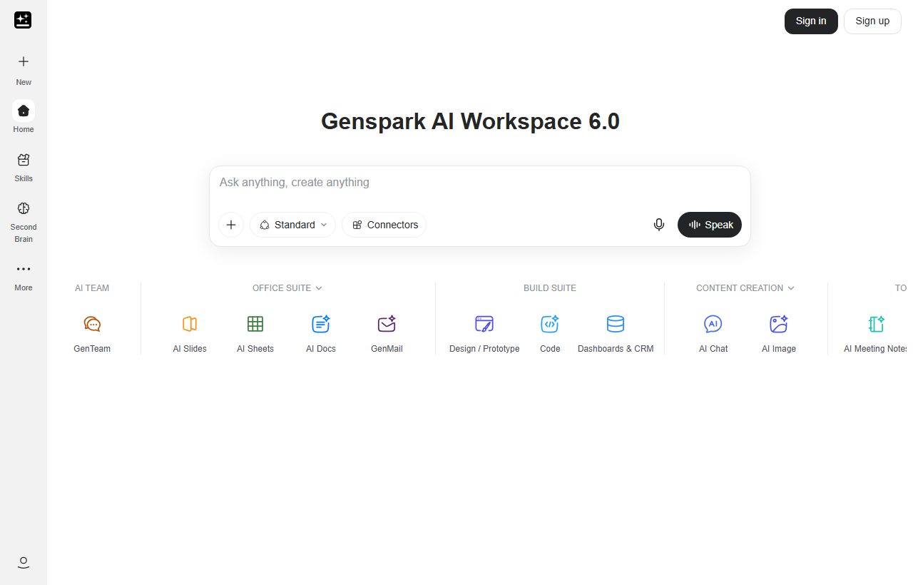 Genspark website