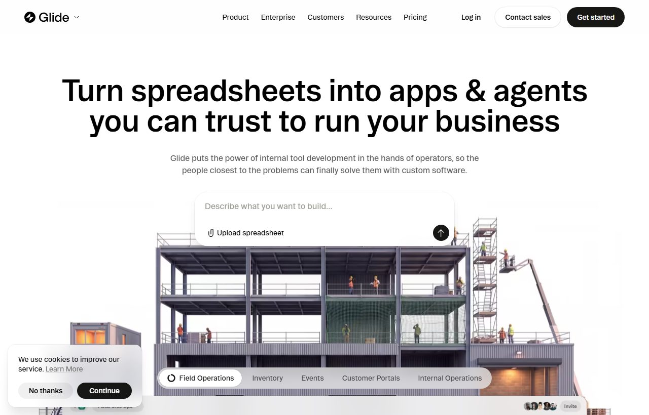 Glide website
