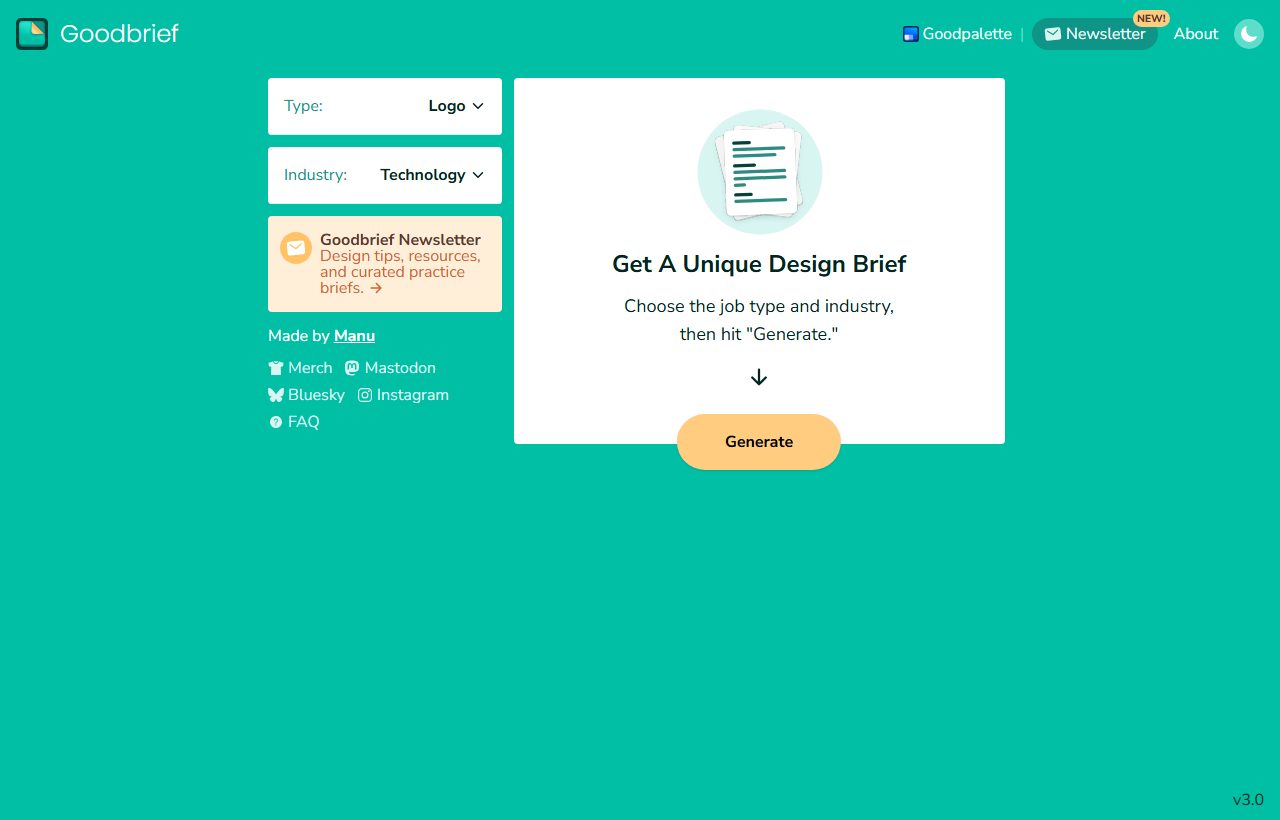 Goodbrief website