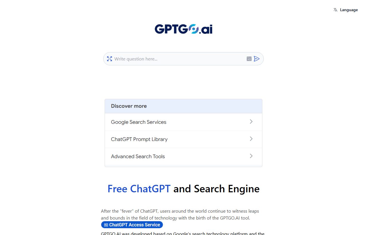 GPTGO website