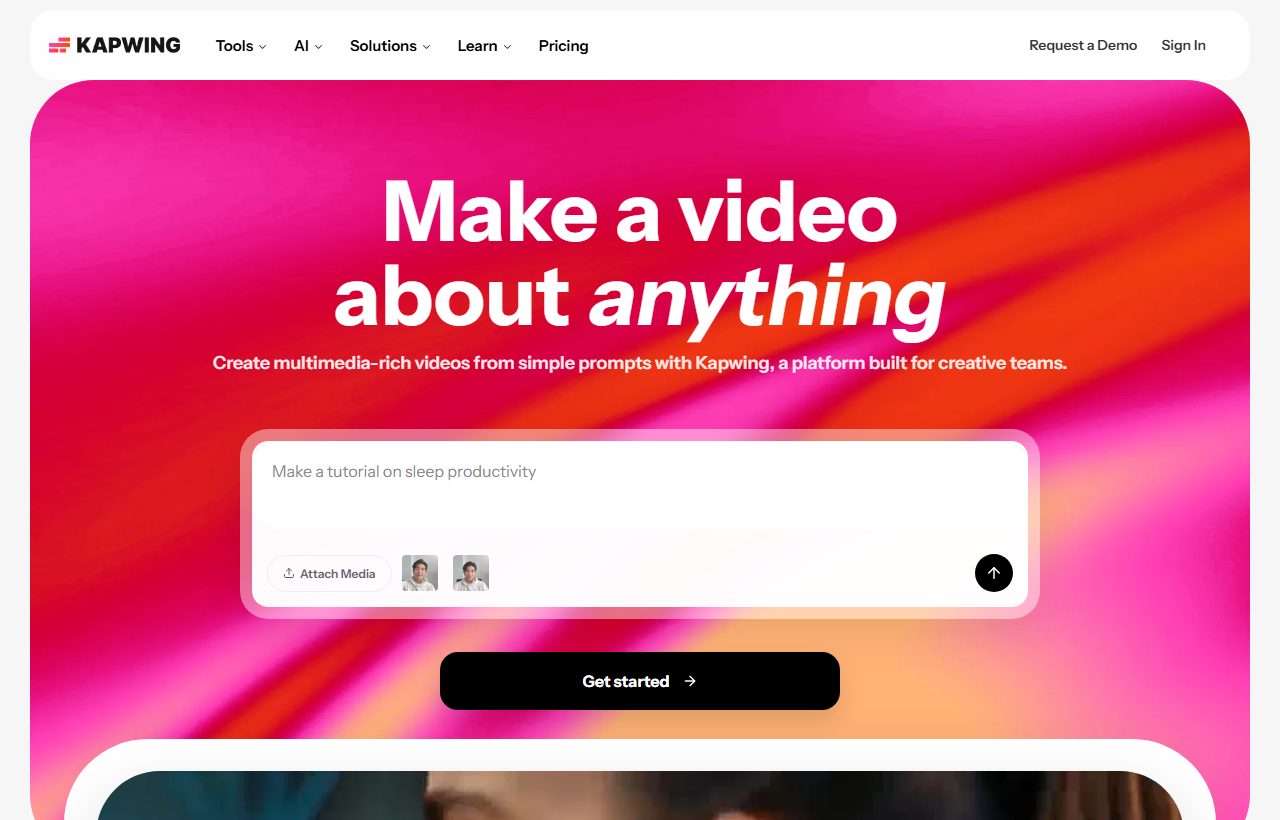 Kapwing website