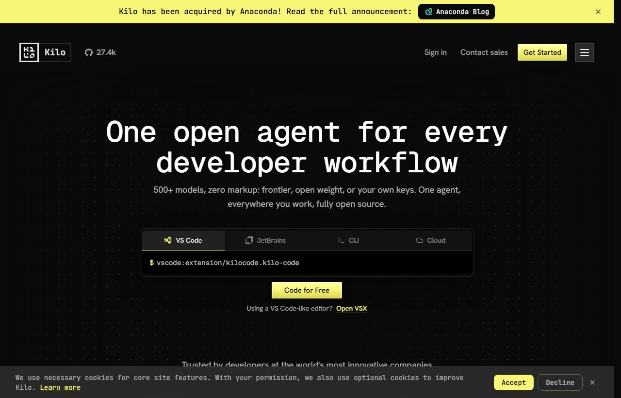 Kilo Code website