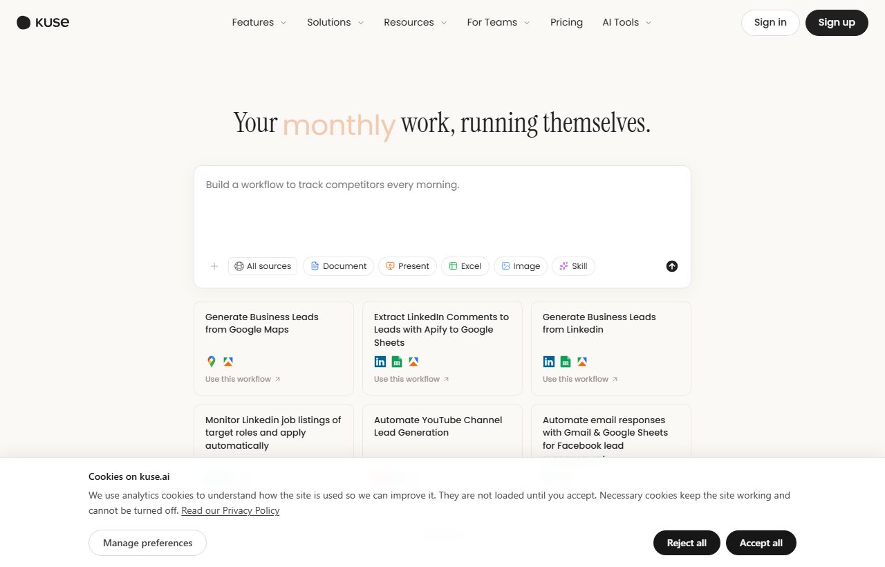 Kuse website