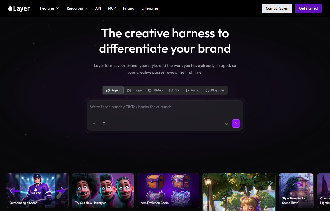 Layer AI website