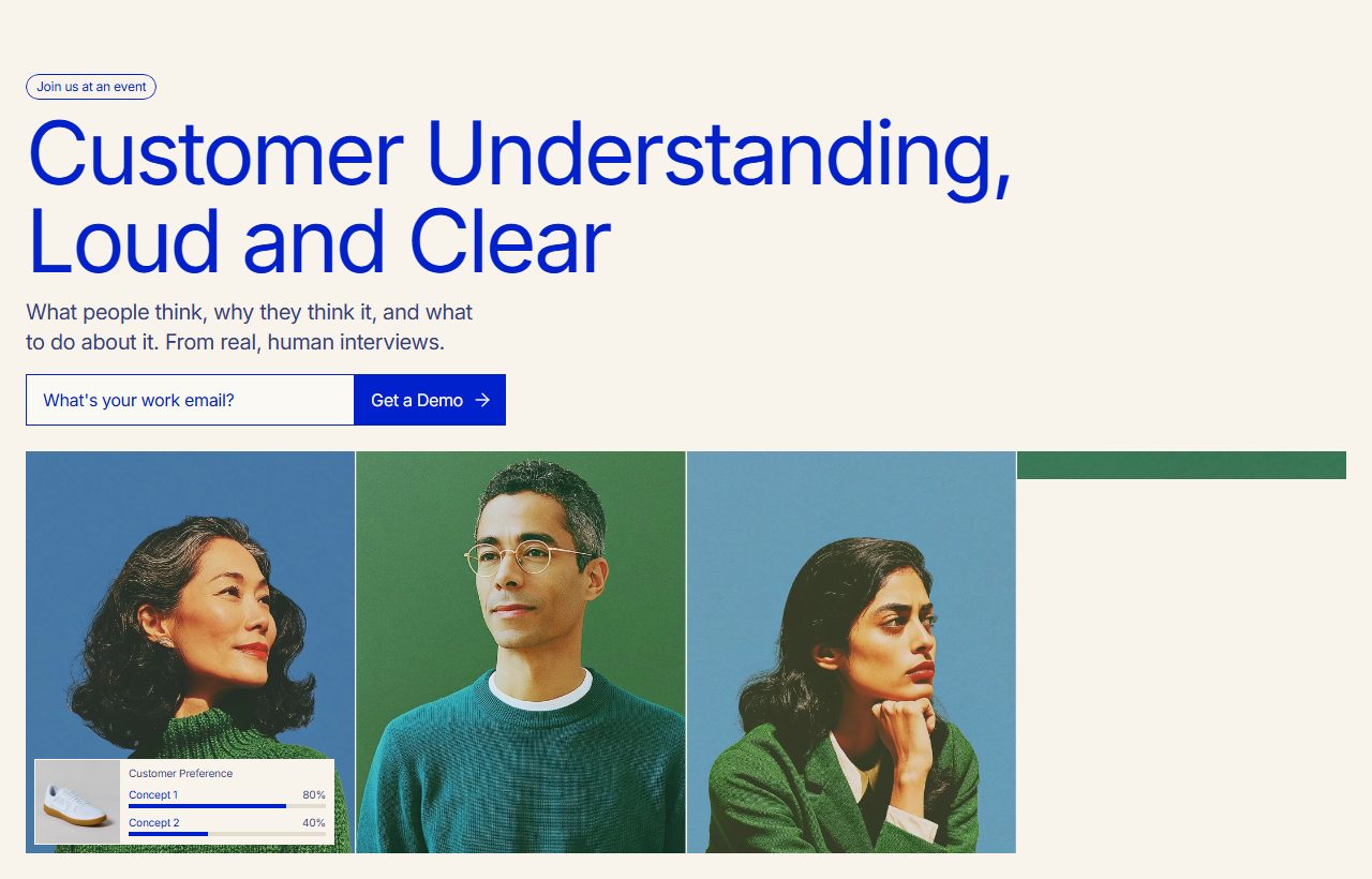 Listen Labs website
