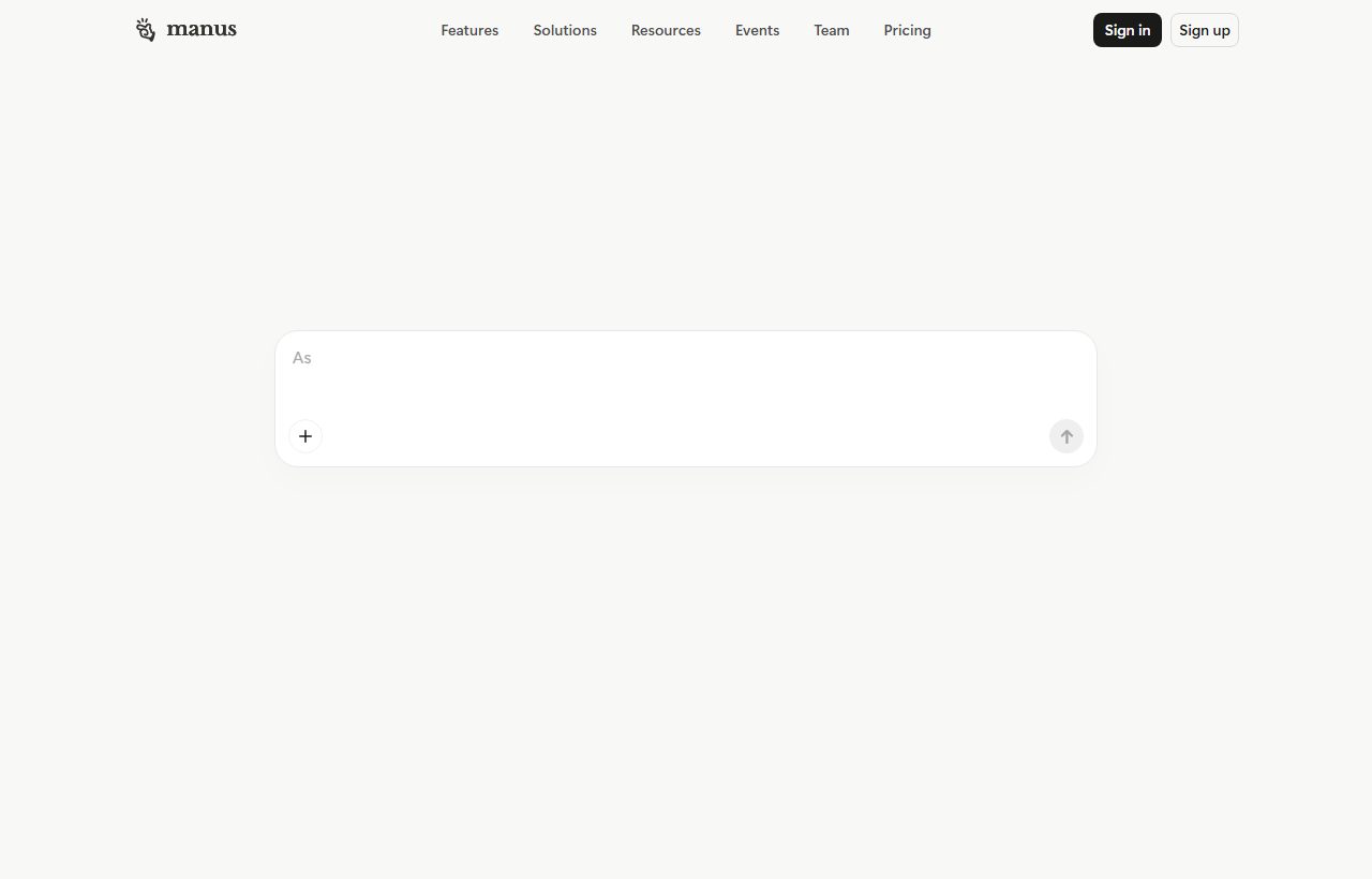 Manus website