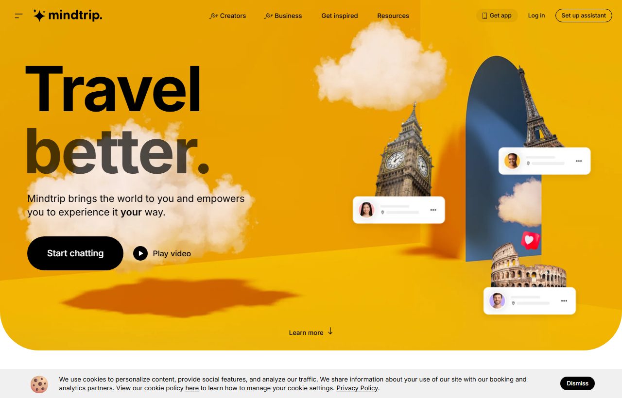 Mindtrip website