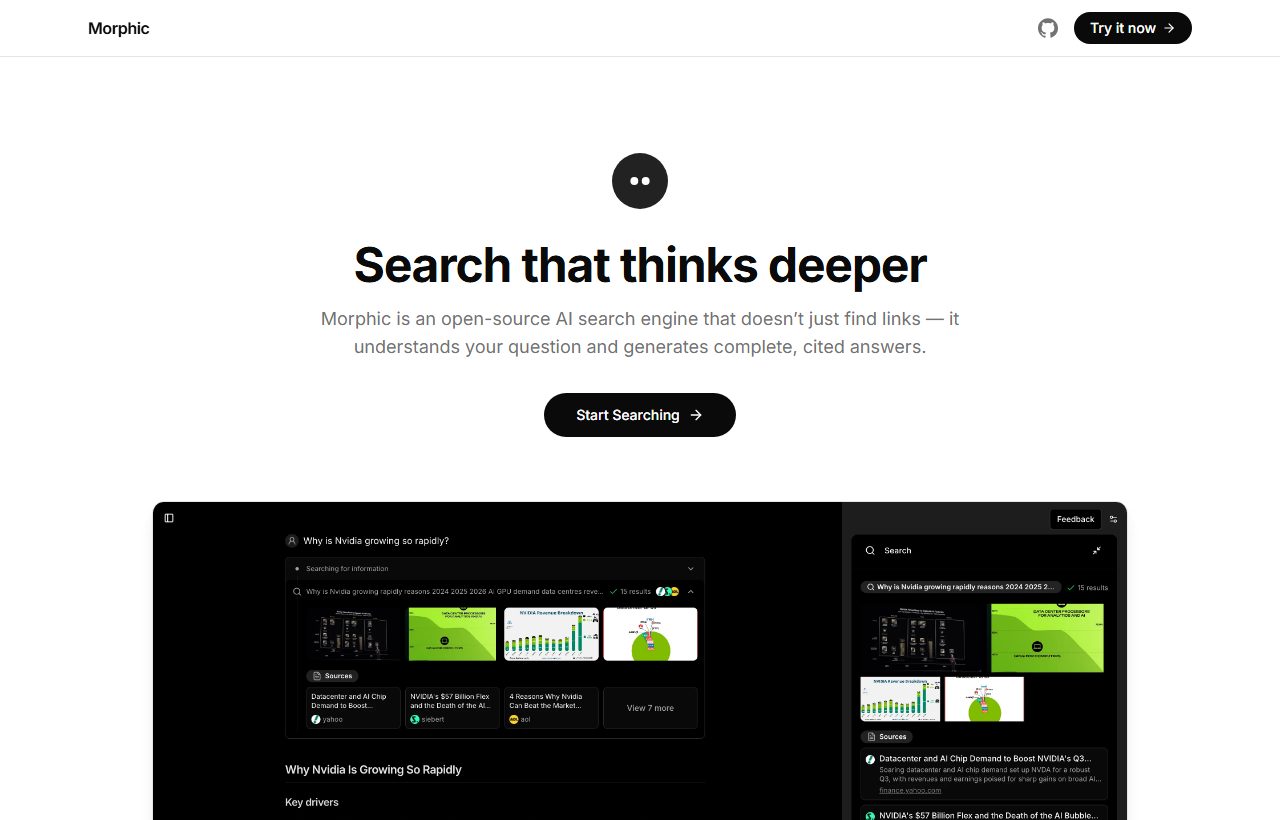 Morphic website