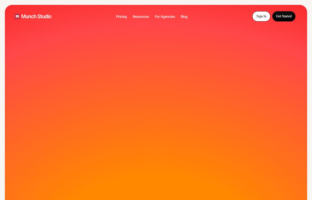 Munch website