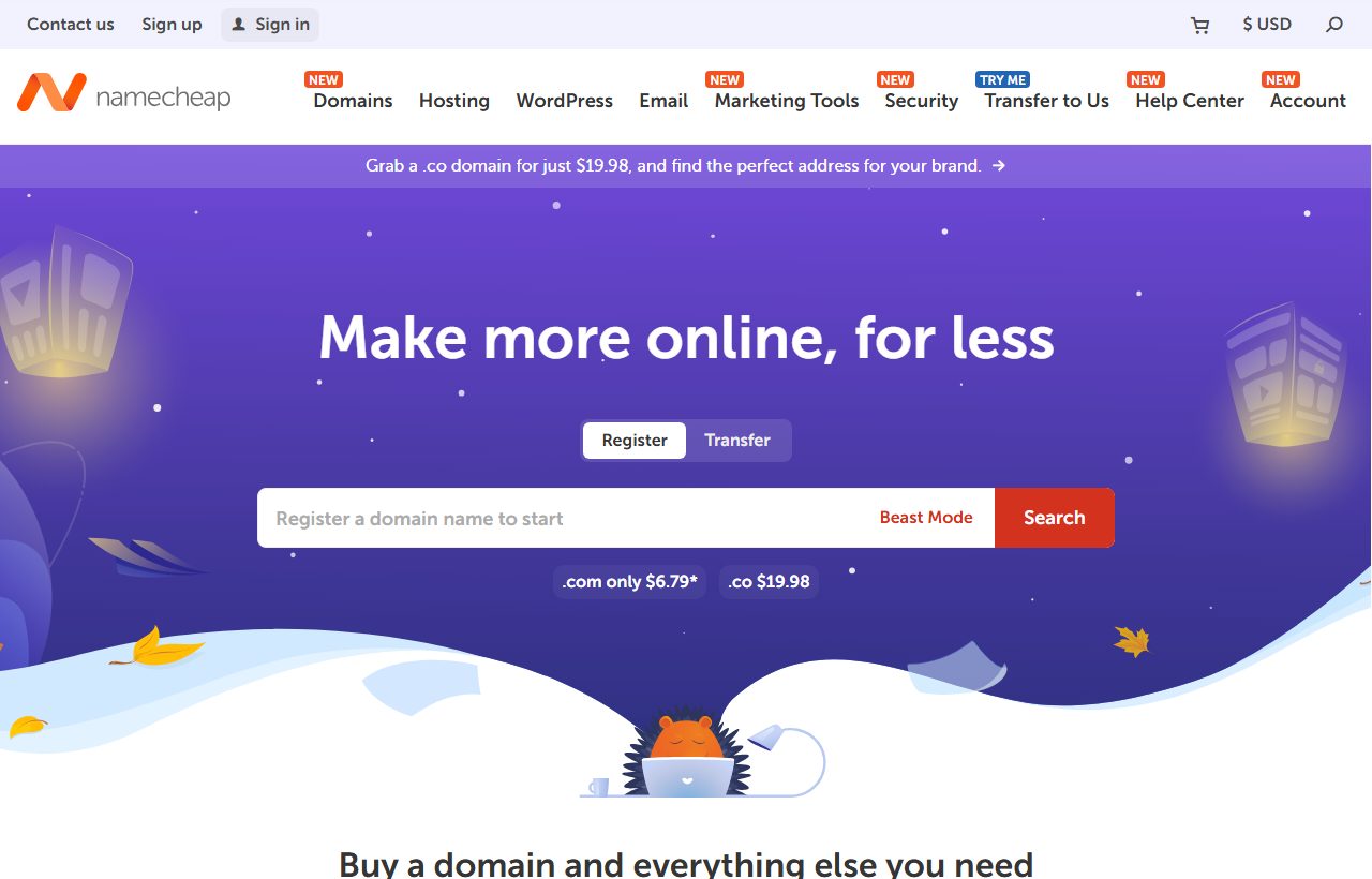 Namecheap Logo Maker website