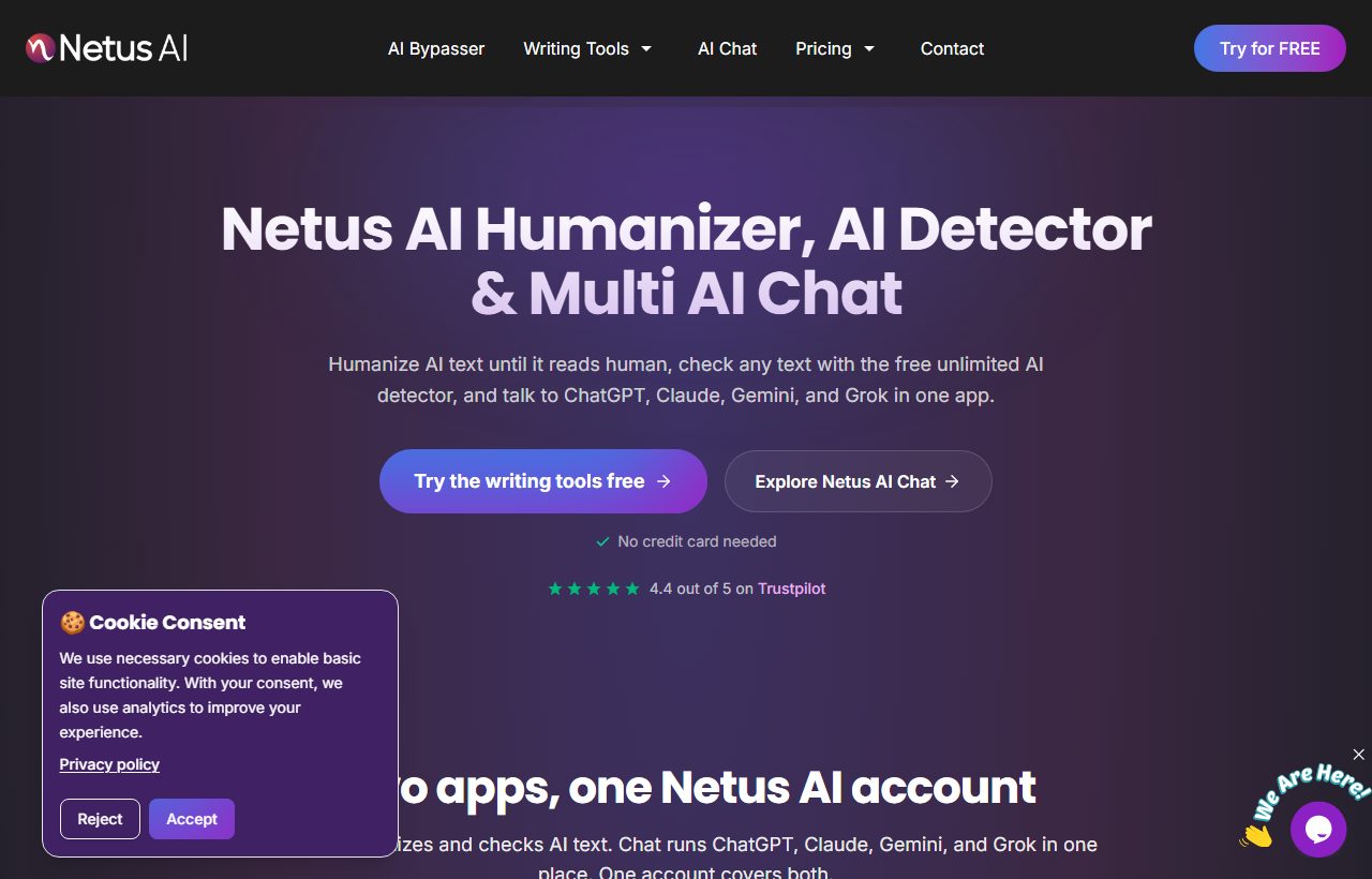 Netus AI website