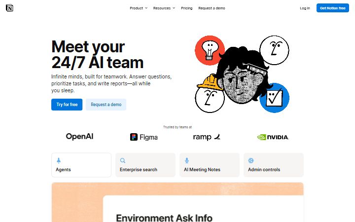 Notion AI website