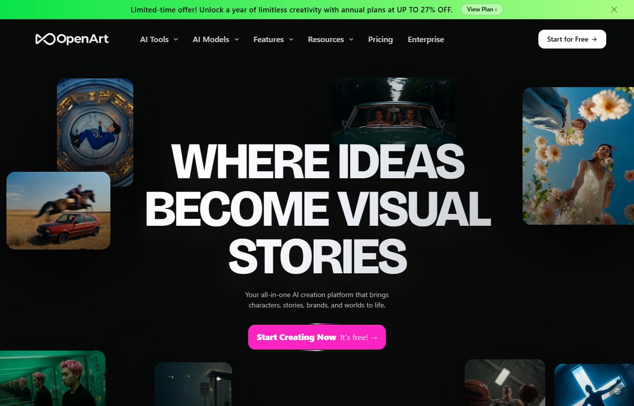 OpenArt website