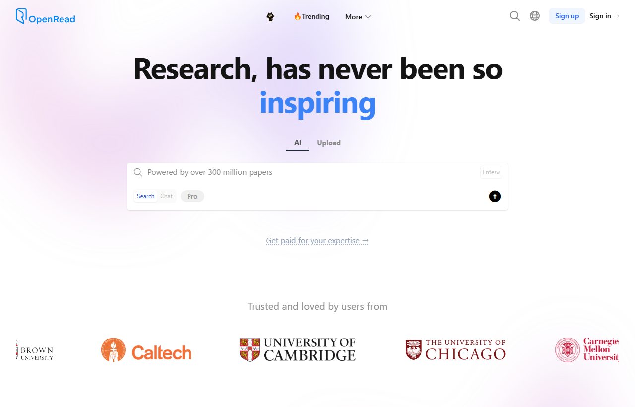 OpenRead website