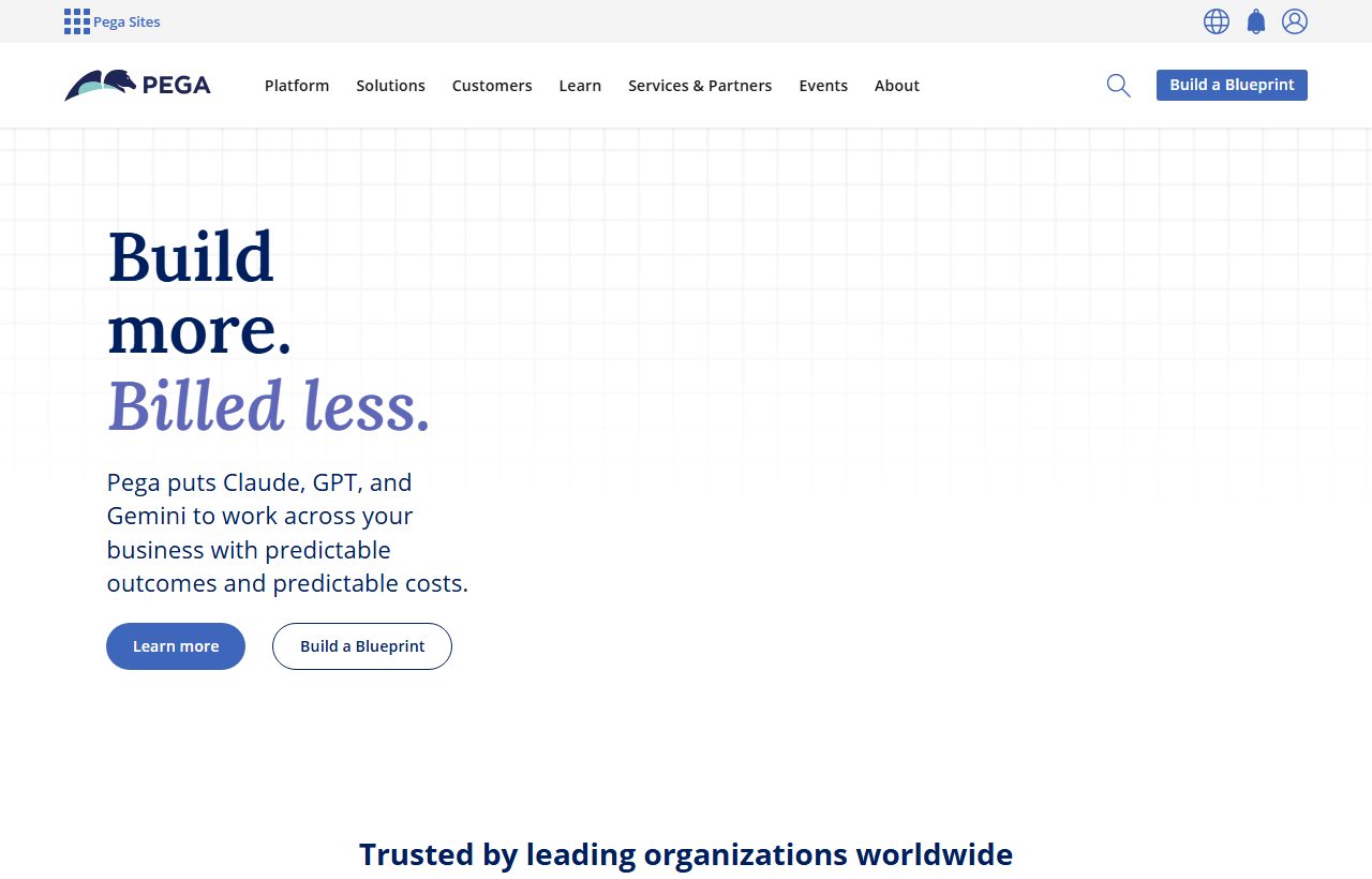 Pega Platform website