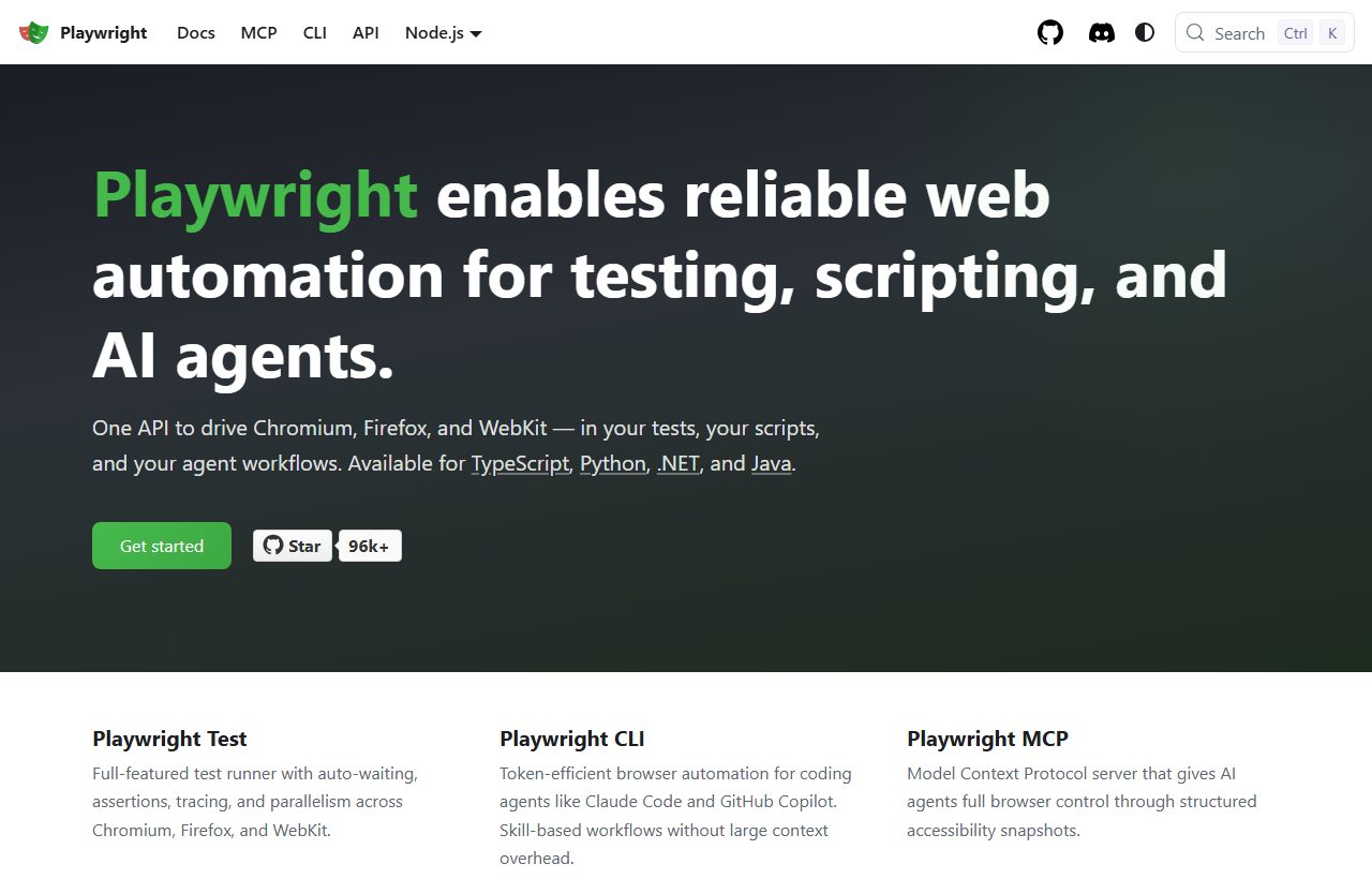 Playwright website