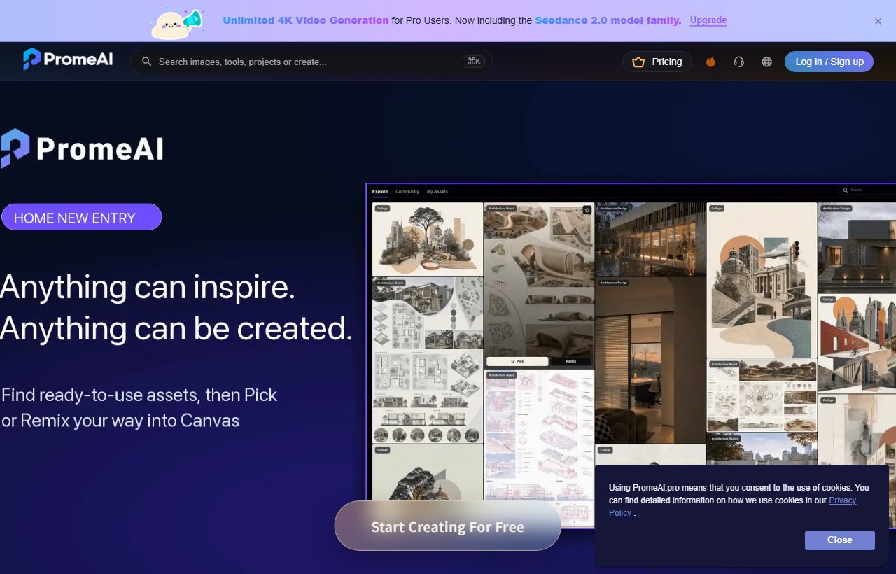 PromeAI website