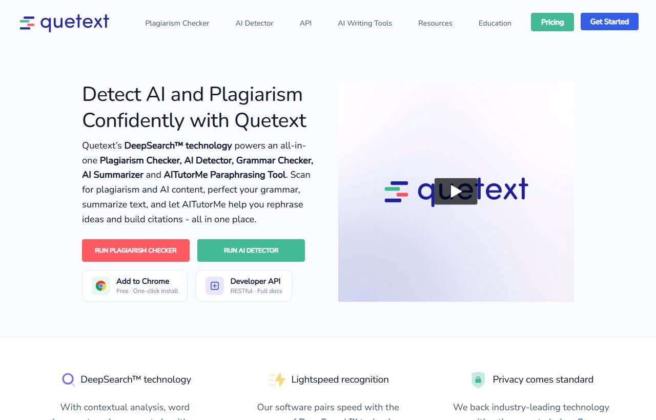 Quetext website