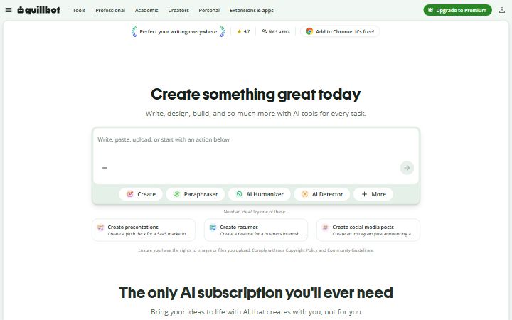QuillBot website