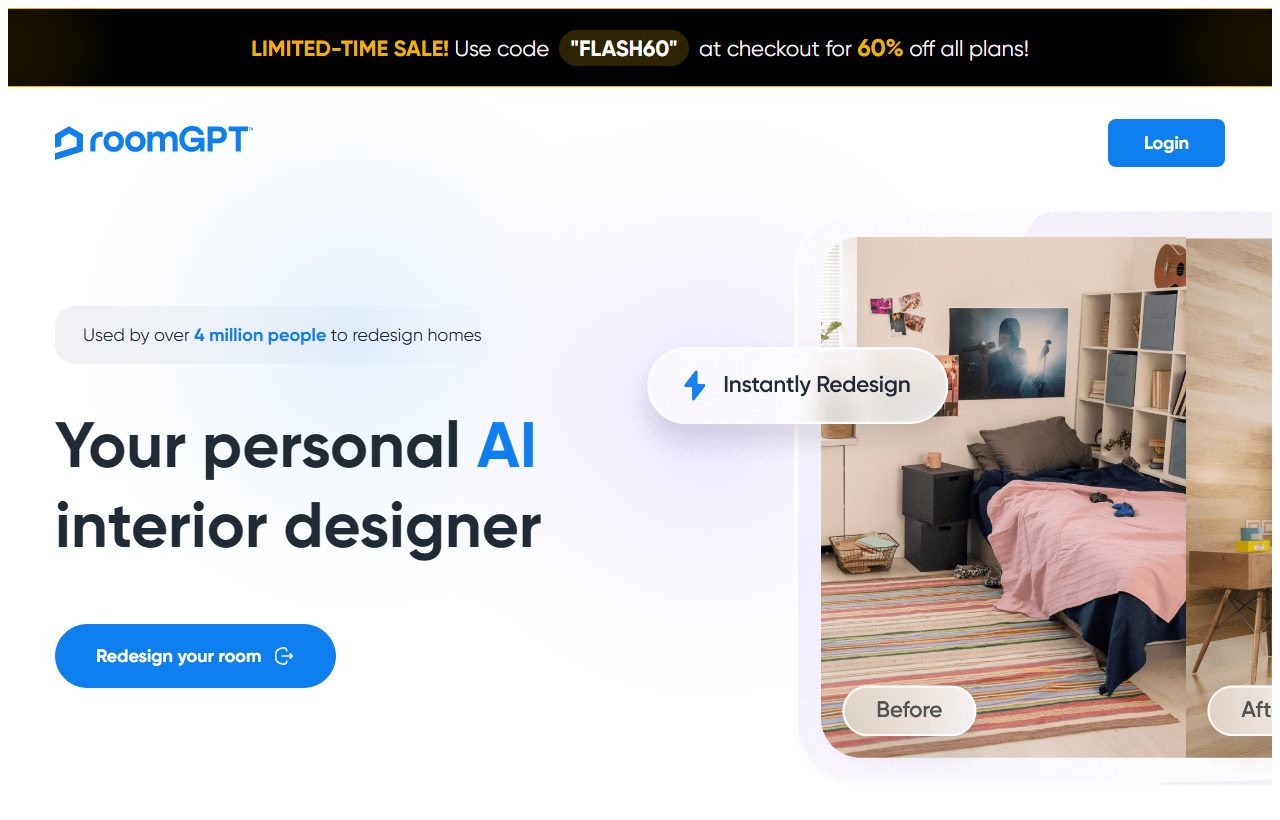 RoomGPT website