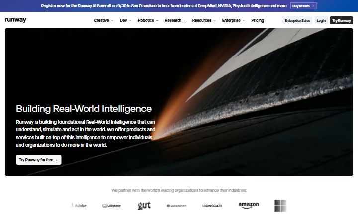 Runway website