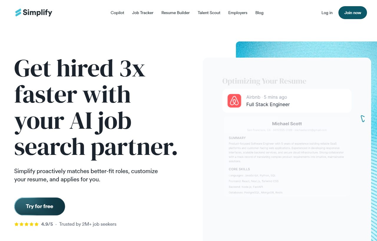 Simplify website