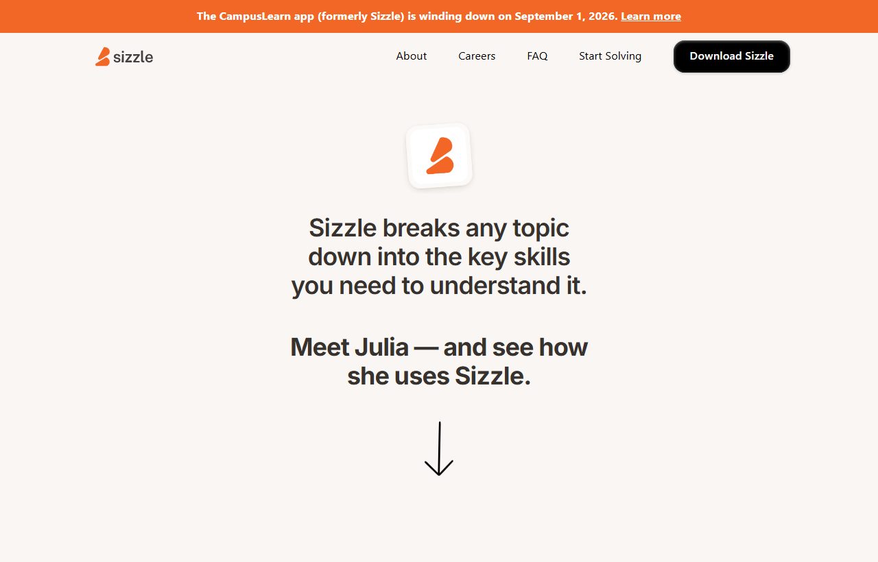 Sizzle AI website