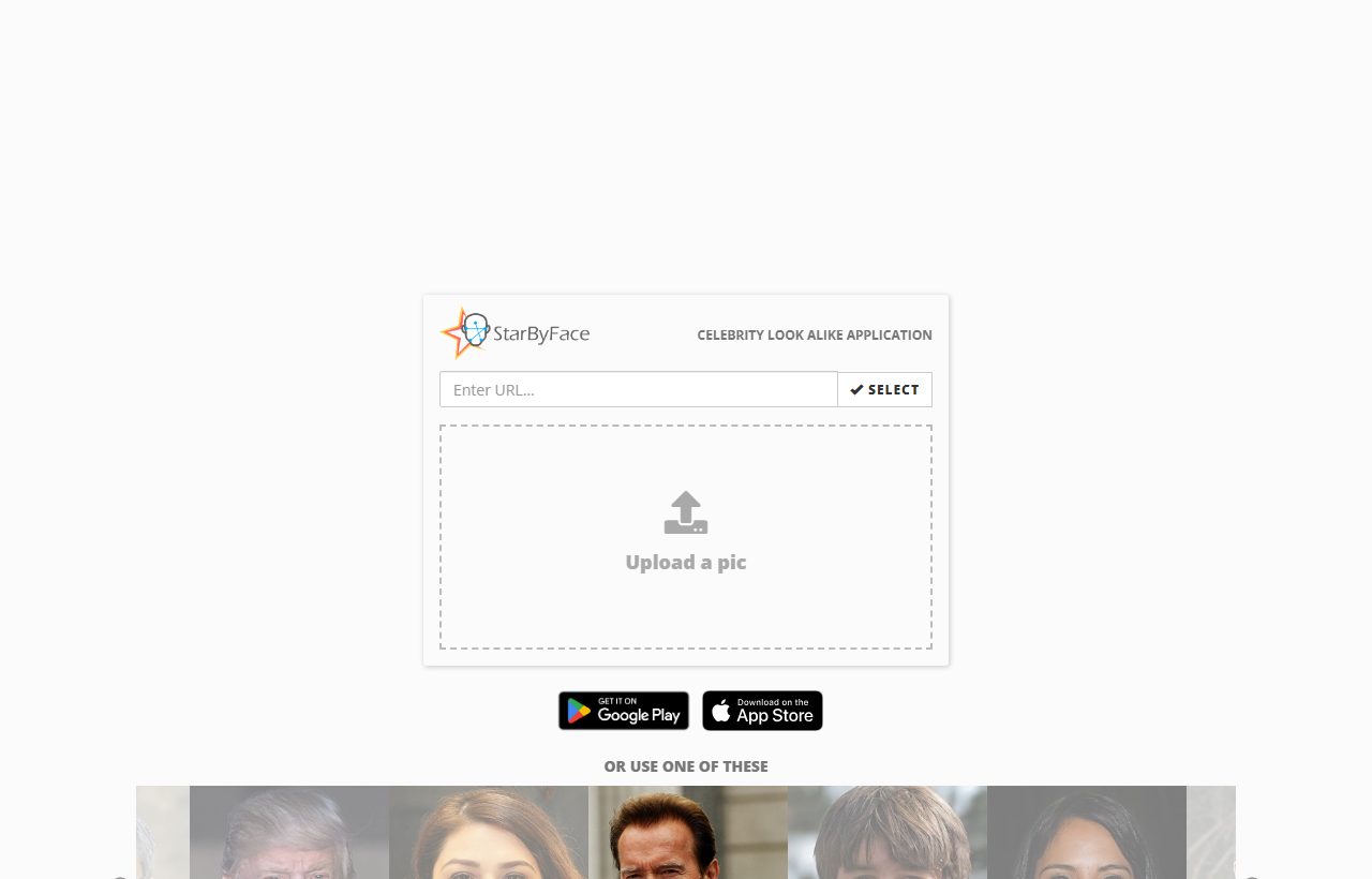 StarByFace website