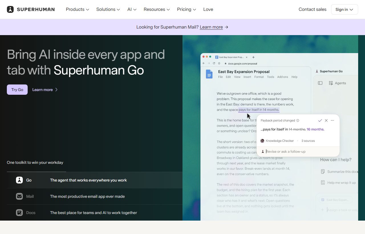 Superhuman website