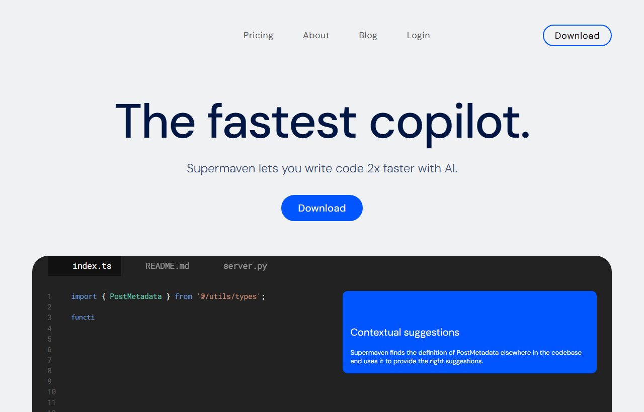 Supermaven website