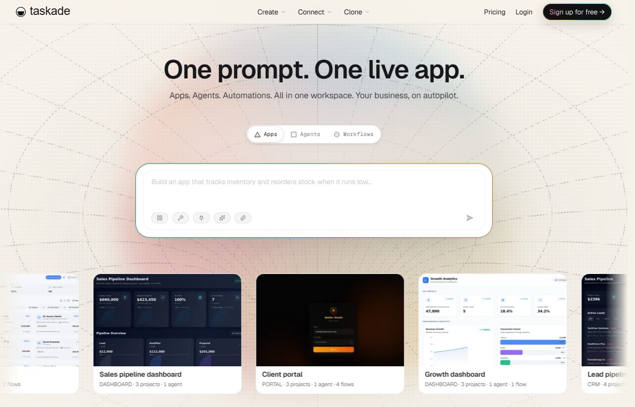 Taskade website