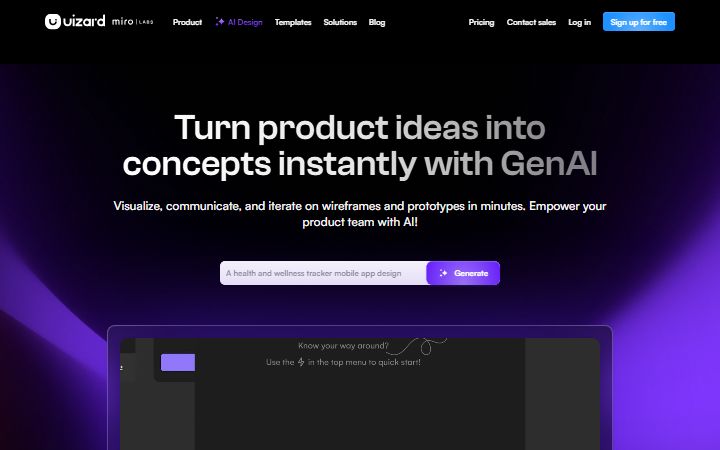 Uizard website