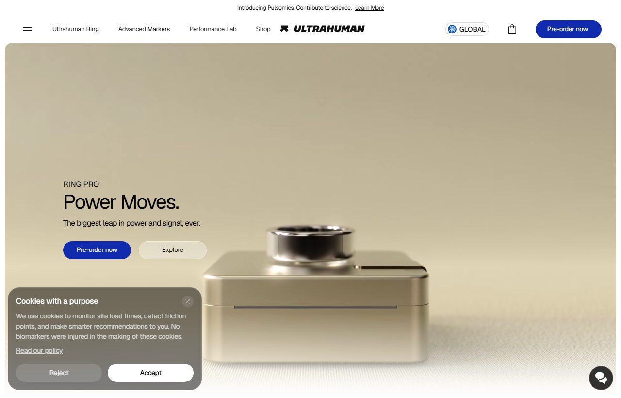 Ultrahuman website